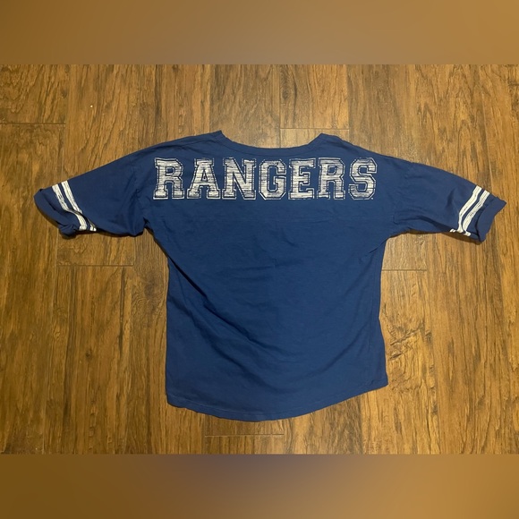 Texas Rangers MLB cuffed short sleeve T shirt Genuine Merchandise %100 cotton - Picture 4 of 4